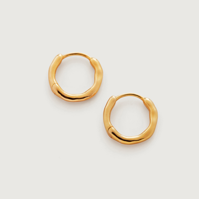 MONICA VINADER GOLD SIREN MUSE HUGGIE EARRINGS