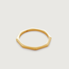 MONICA VINADER GOLD OCTAGON STACKING RING