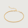 MONICA VINADER GOLD ROPE CHAIN BRACELET