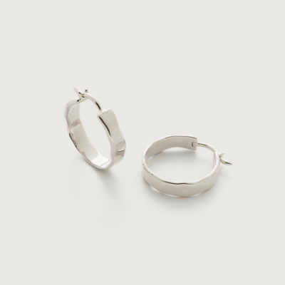 Monica Vinader Siren Muse Small Recycled Sterling-silver Hoop Earrings