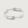 Monica Vinader Signature Recycled Sterling Silver Link Bangle