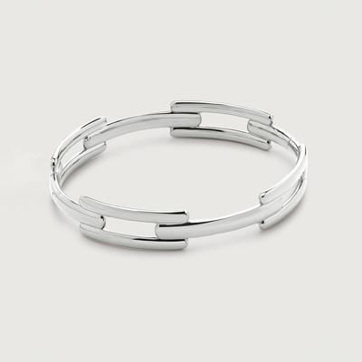 MONICA VINADER STERLING SILVER SIGNATURE LINK BANGLE