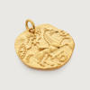 MONICA VINADER GOLD GODDESS COIN PENDANT CHARM