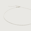 Monica Vinader Sterling Silver Twist Chain Necklace