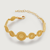 Monica Vinader Womens Yellow Gold Juno Shield 18ct Yellow Gold-plated Vermeil Recycled Sterling-silv