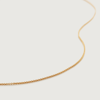 Monica Vinader Gold Fine Chain Necklace 22'