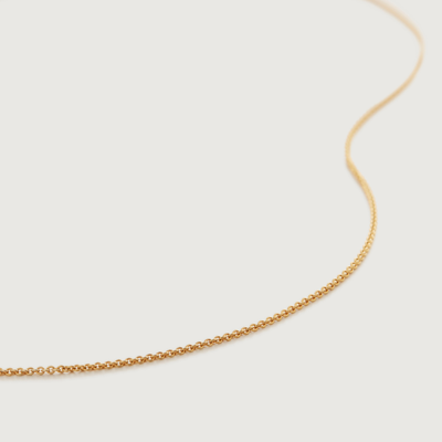 Monica Vinader Gold Fine Chain Necklace Adjustable 56cm/22'