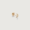 Monica Vinader Gold Crescent Moon Flat Back Piercing Stud