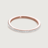 MONICA VINADER ROSE GOLD SKINNY ETERNITY RING DIAMOND