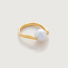 MONICA VINADER GOLD NURA ROUND PEARL RING PEARL