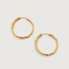 Monica Vinader Gold Siren Muse Medium Hoop Earrings
