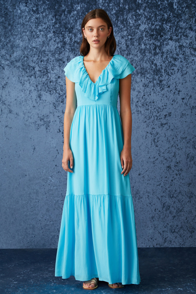 Marie Oliver Whinslet Dress In Blue
