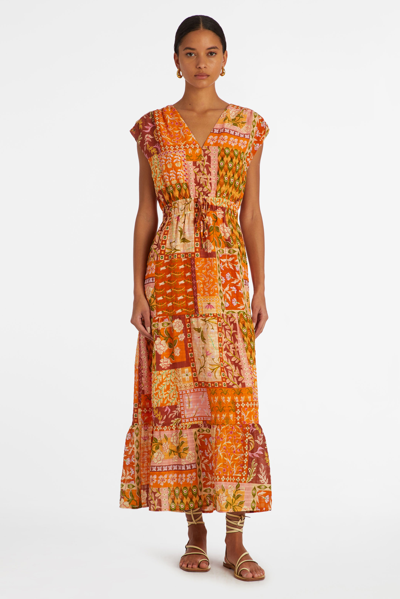 Marie Oliver Indy Dress In Poppy Patchwork