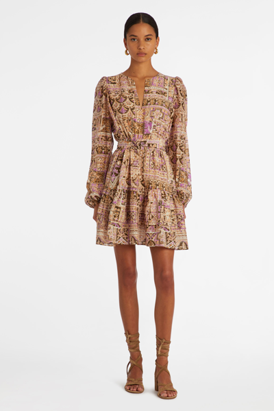 Marie Oliver Preston Dress In Amethyst Tile