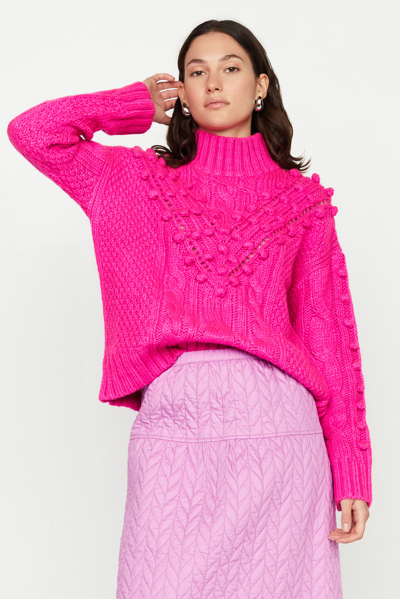 Marie Oliver Eris Sweater In Electric Pink