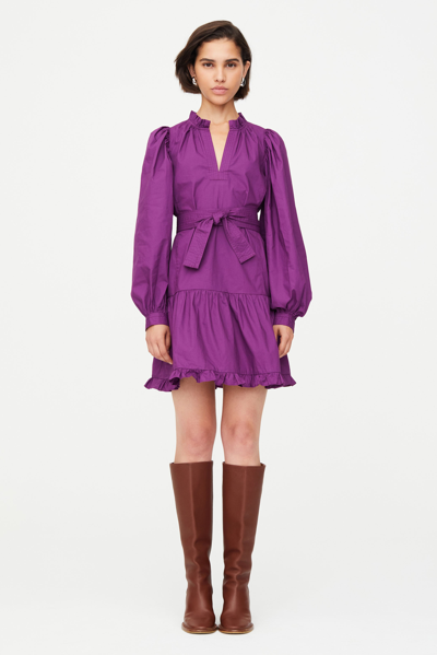 Marie Oliver Nella Dress In Plum Purple
