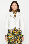 Marie Oliver Maeve Moto Jacket In Cloud In Cloud
