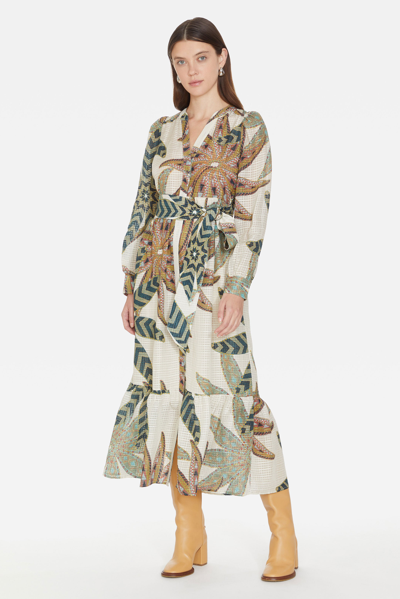 Marie Oliver Hannon Dress In Lichen