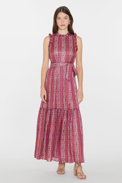 Marie Oliver Alice Dress In Lychee Stripe