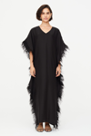 MARIE OLIVER MAURA FEATHER CAFTAN