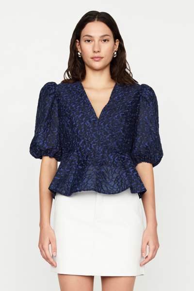 Marie Oliver Everly Top In Sapphire Plume