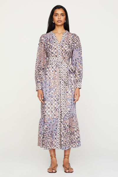 Marie Oliver Hannon Dress In Anise Lattice