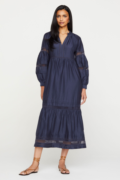 Marie Oliver Women's Hanna Cotton-blend Midi-dress In Midnight Ink