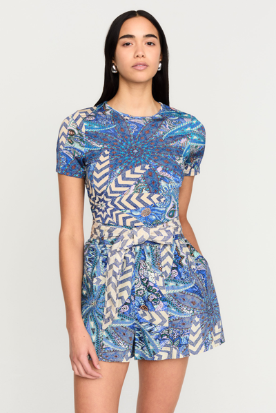 Marie Oliver Ryder Tee In Anise Breeze