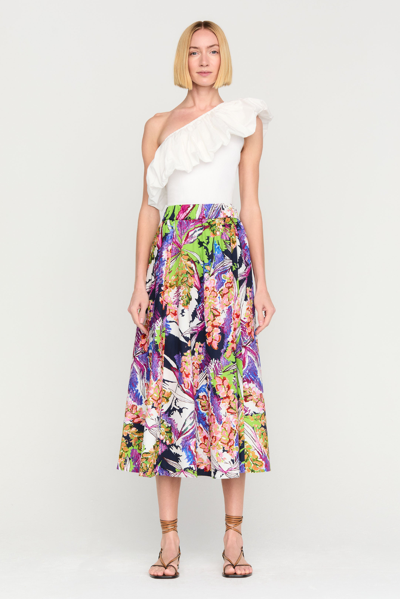 Marie Oliver Women's Sasha Floral A-line Midi-skirt In Babylon