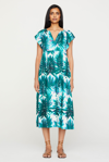 Marie Oliver Kara Midi Dress In Monstera