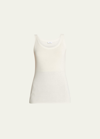 Akris Punto Knitted Wool Tank In White