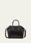 Givenchy Antigona Mini Top Handle Bag In Box Leather In Black