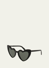 Saint Laurent Lou Lou Oversized Heart Sunglasses