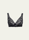 Hanro Luxury Moments Soft Cup Lace Bra In Black