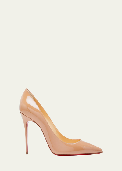 Christian Louboutin Decollette Pointed-toe Red Sole Pumps In Brown