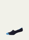 Marcoliani Invisible Touch Dot No-show Socks In Black