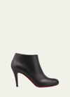 Christian Louboutin Belle Leather Red-sole Ankle Boots In Black