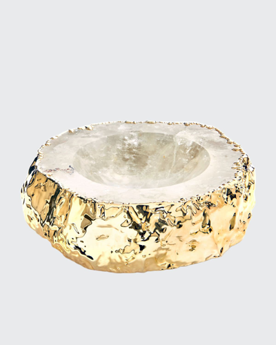Anna New York Cascita Crystal & Gold Bowl In Multi