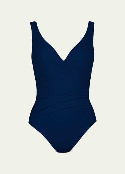 Karla Colletto Criss-cross One-piece Swimsuit