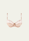 Lise Charmel Charming Guipure Lace Demi-cup Bra In Pink