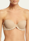 Natori Feathers Strapless Plunge Bra In Neutral