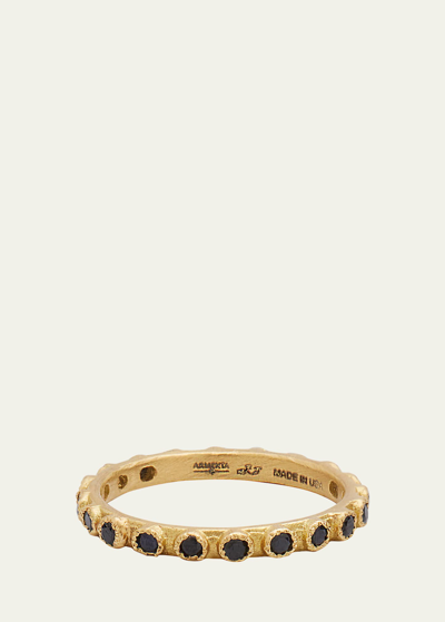 Armenta Old World Black Sapphire Stacking Ring