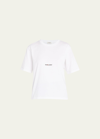 Saint Laurent Classic Logo Tee In White