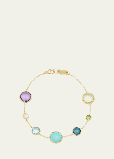 Ippolita 18k Yellow Gold Lollipop 7-stone Link Bracelet In Multi/gold