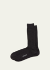 Marcoliani Wool Dress Socks In Black