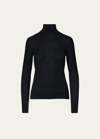 Ralph Lauren Long-sleeve Cashmere Turtleneck Sweater In Black