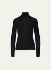 Polo Ralph Lauren Long-sleeve Cashmere Turtleneck Sweater In Black