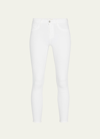 L Agence Margot High Rise Skinny Denim Jeans In White