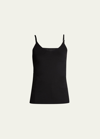 Lafayette 148 Mesh Jersey V-neck Tank In Animal Print