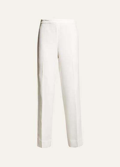 Lafayette 148 Bleecker Slim-leg Pants In Black